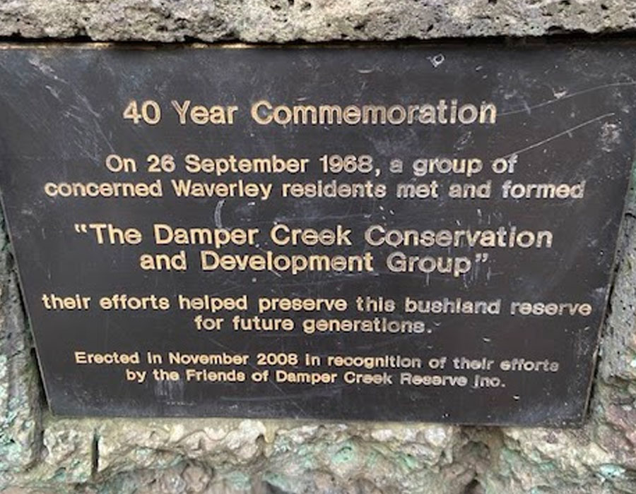 In 2008 the annual End of Year Barbeque incorporated the 40 years celebration of the saving of the Damper Creek and surrounding bushland.